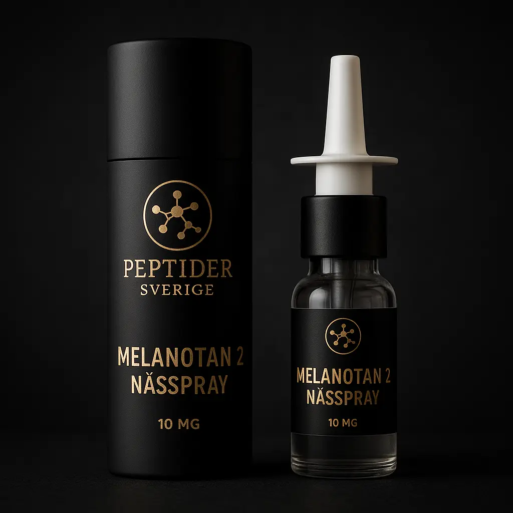 Melanotan 2 nässpray 20 mg – köp original peptid för naturlig solbrun hud, snabb effekt och hög renhet över 99 %, Peptider Sverige