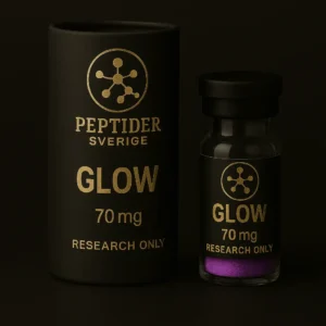 Glow 70 mg från Peptider Sverige – exklusiv peptidkombination med GHK-Cu, TB-500 & BPC-157 för återhämtning, hudhälsa och välbefinnande